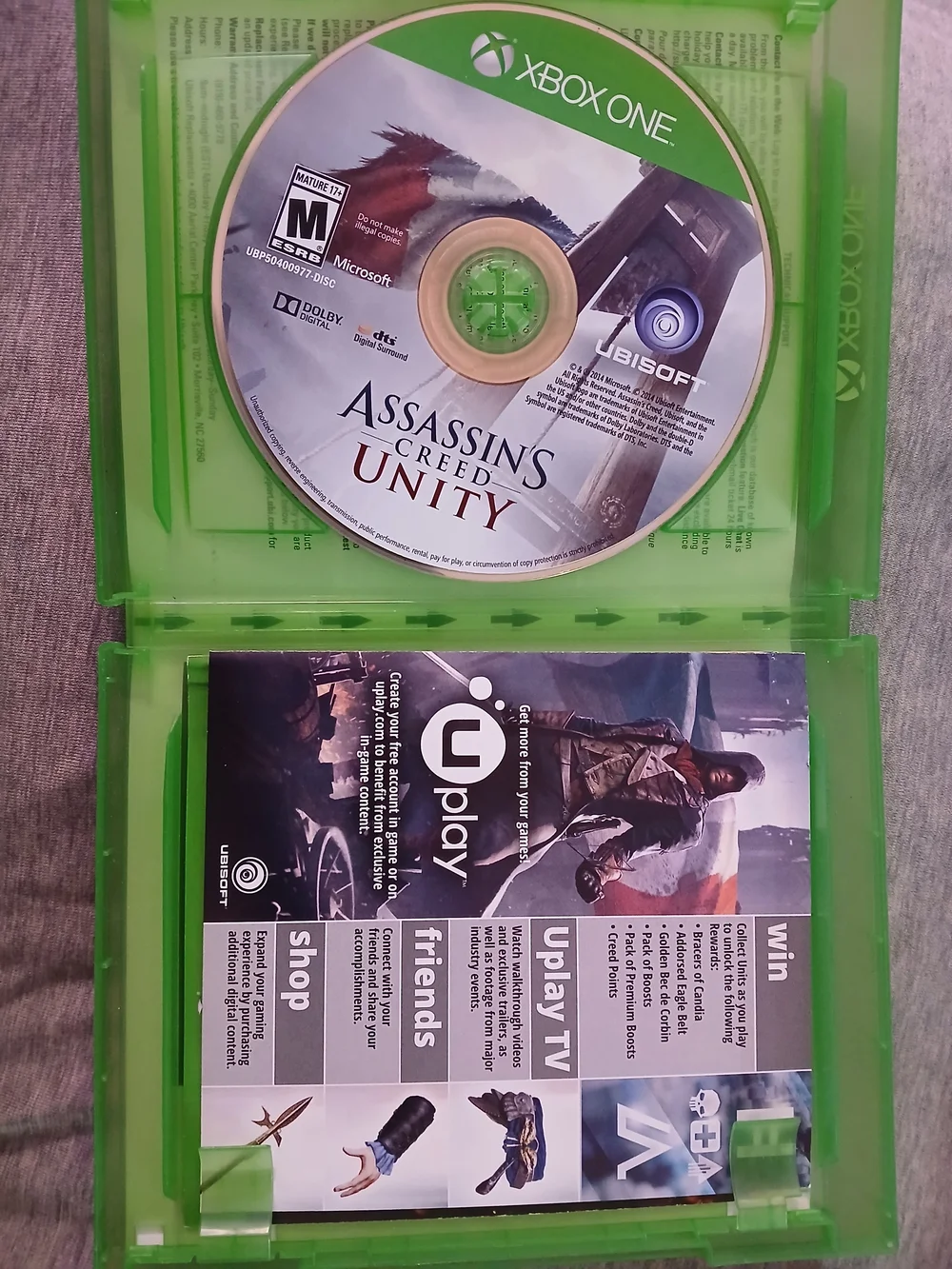 Assassin's Creed Unity Limited Edition - Xbox One (Green Case)